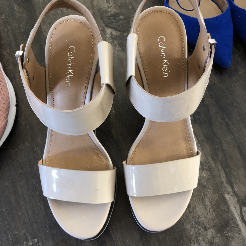 Tan Calvin Klein Heels